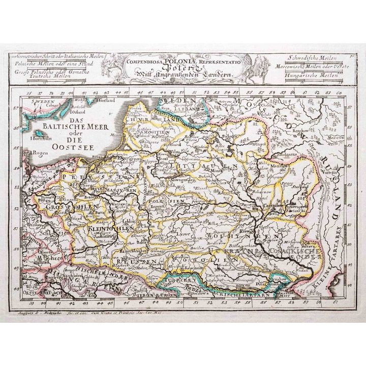 Johann Stridbeck, Gabriel Bodenehr | Compendiosa Poloniae Repraesentatio Polen