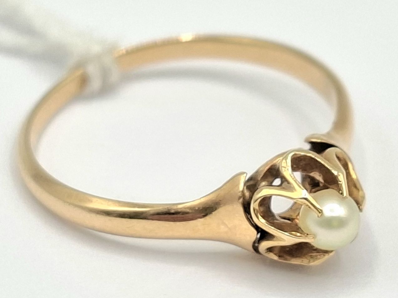 1065 · 14CT GOLD PEARL RING