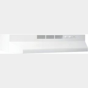 BUEZ124WW NON-DUCTED DUCTLESS RANGE HOOD WITH LIGHTS EXHAUST FAN FOR UNDER CABINET, 24-INCH, WHITE