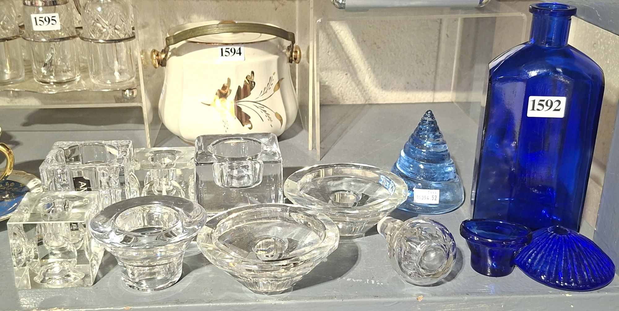 Art Glass, Crystal And Bristol Blue