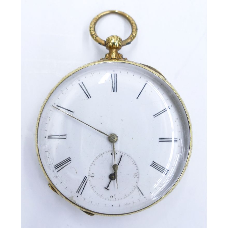Antique 18k Key Wind Pocket Watch