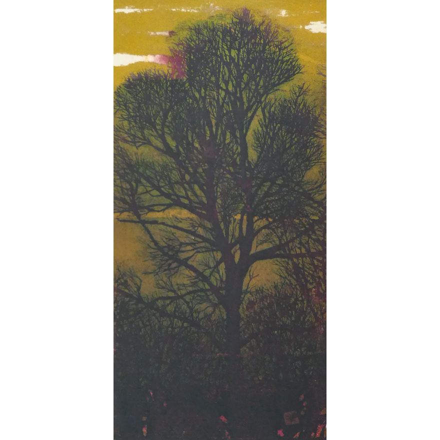 Joichi Hoshi ''Evening'' 1974 Woodblock Print