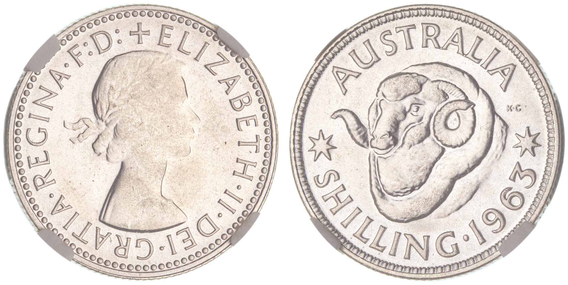 Elizabeth II, Shilling, 1963, FDC