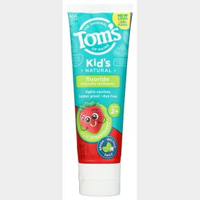 TOM'S OF MAINE NATURAL KID'S FLUORIDE TOOTHPASTE, SILLY STRAWBERRY, 5.1 OZ. (BACK IN ORIGINAL FORMULA)