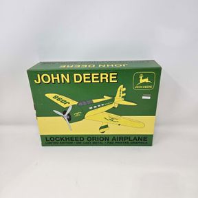 John Deere Die Cast Metal Lockheed Orion Airplane Coin Bank