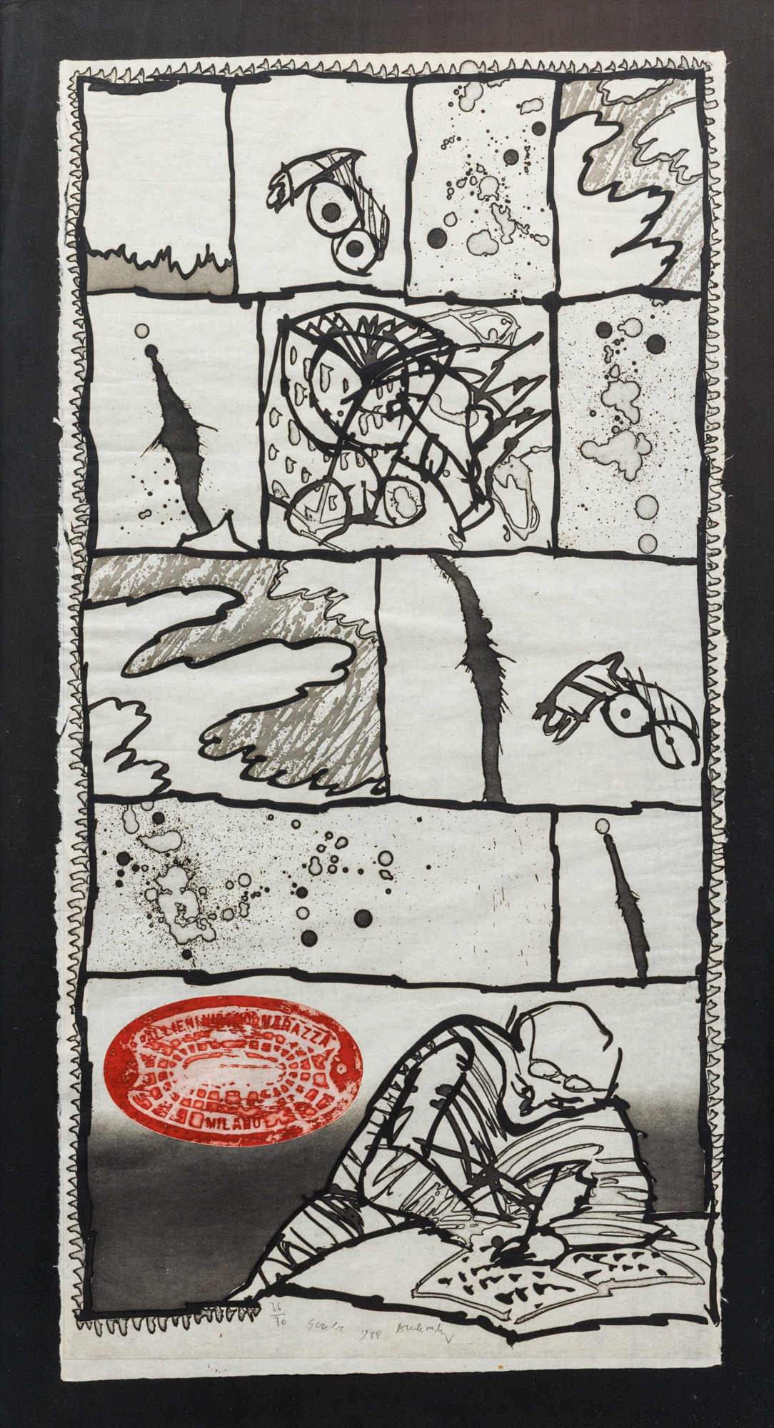 Pierre alechinsky (°1927) – kavel bij Bernaerts, Antwerp