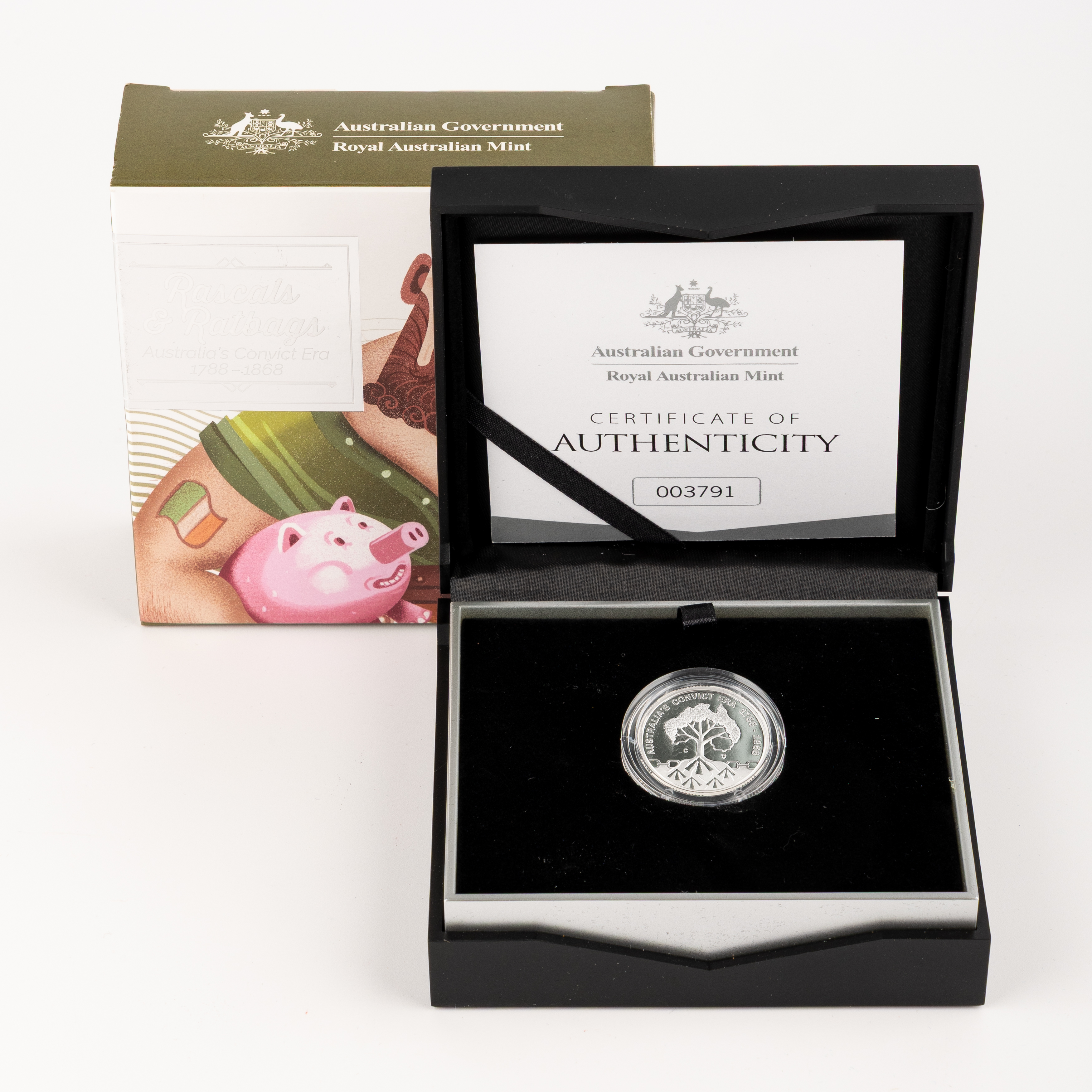 91 · Rascals & Ratbags Silver Proof Coin, One Dollar, 2018, PCGS