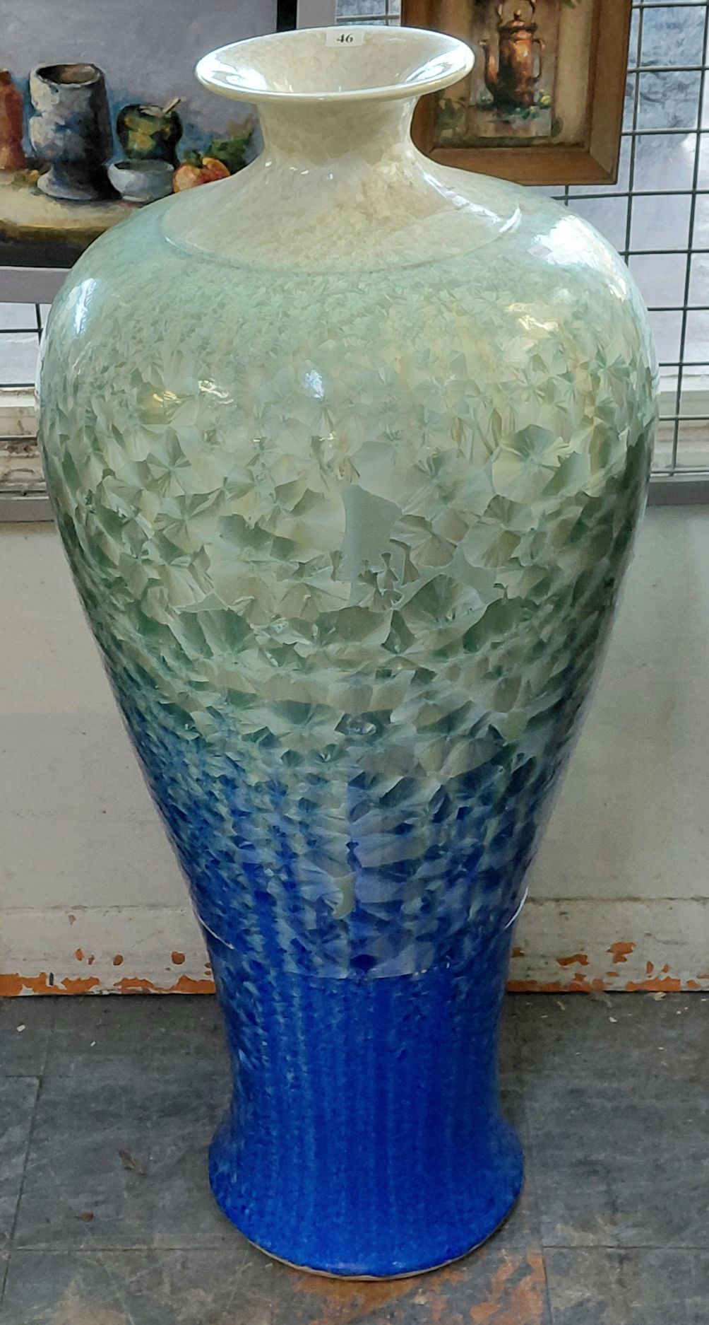 Large Crystalline Glazed Vase