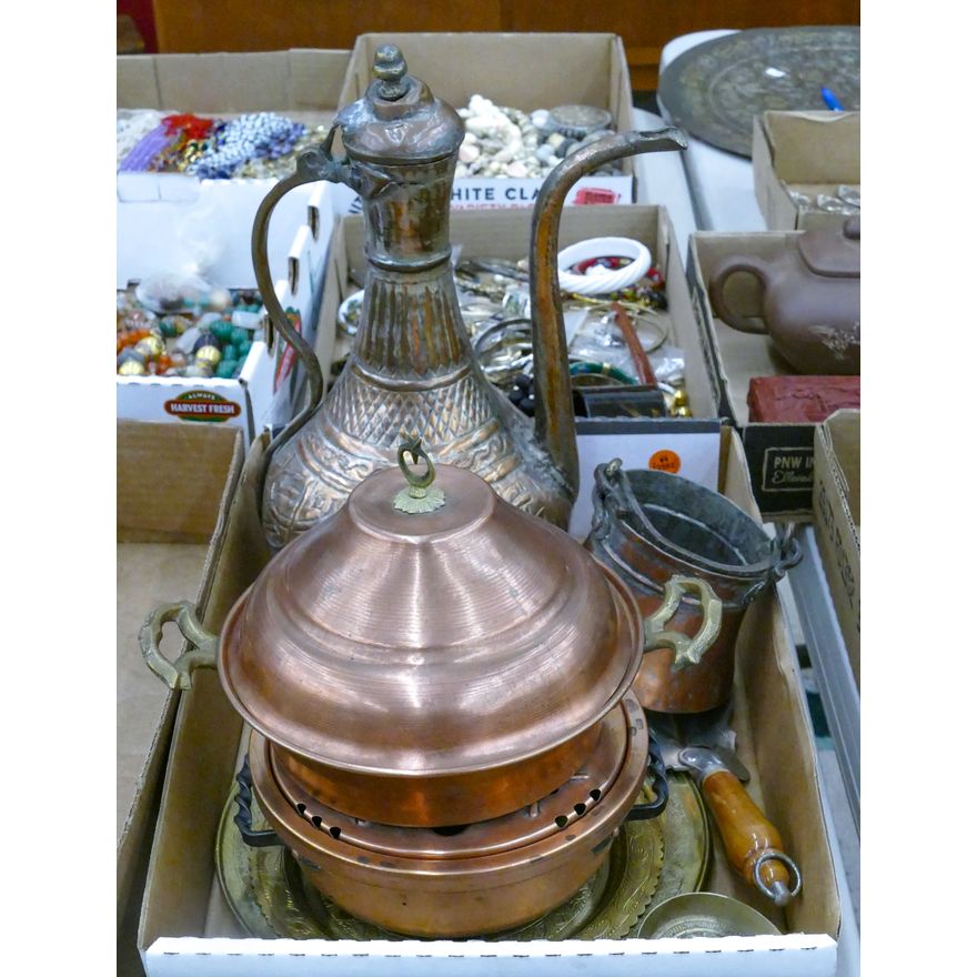 Box Persian Tinned Copper and Brass