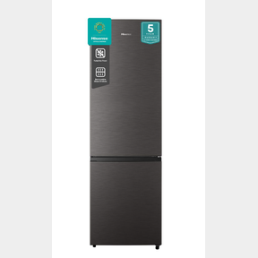 HISENSE 264L BOTTOM FREEZER FRIDGE - TITANIUM INOX