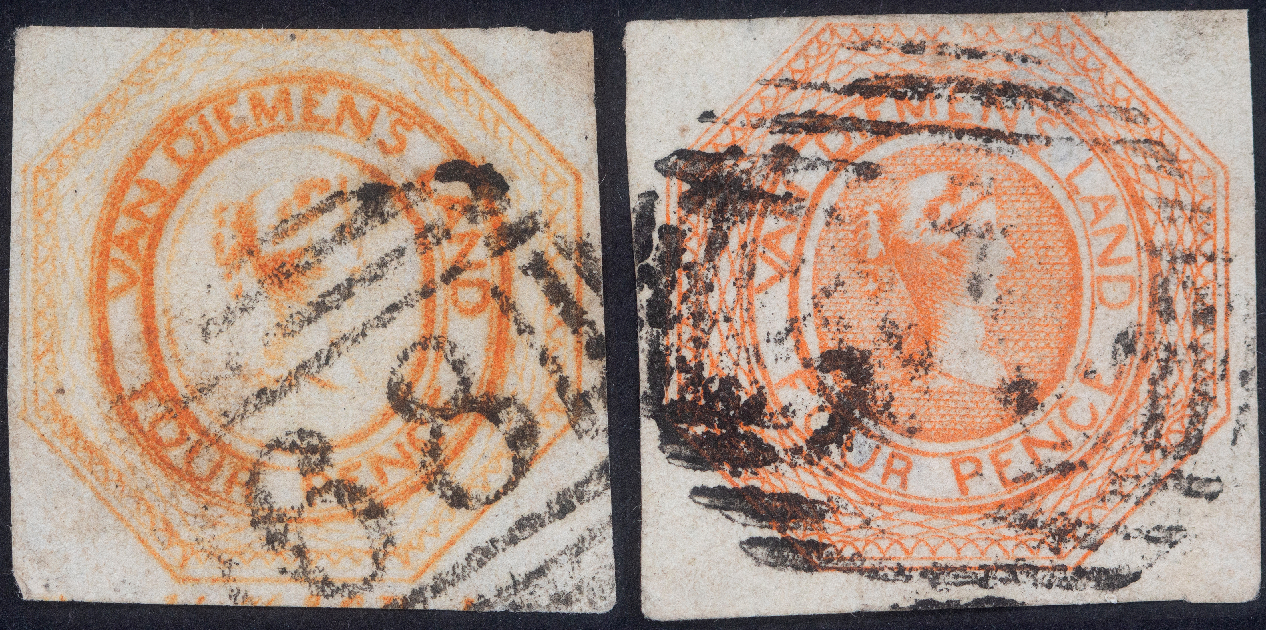 Fourpence, Orange Courier, 1853, Poor
