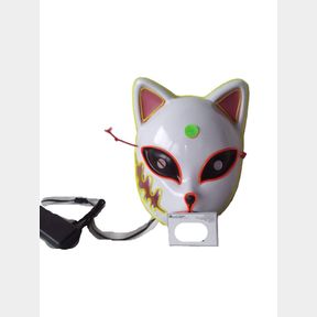 Demon Slayer Kimetso no Yaiba Tanjiro Anime Inspired Cosplay LED Face Mask