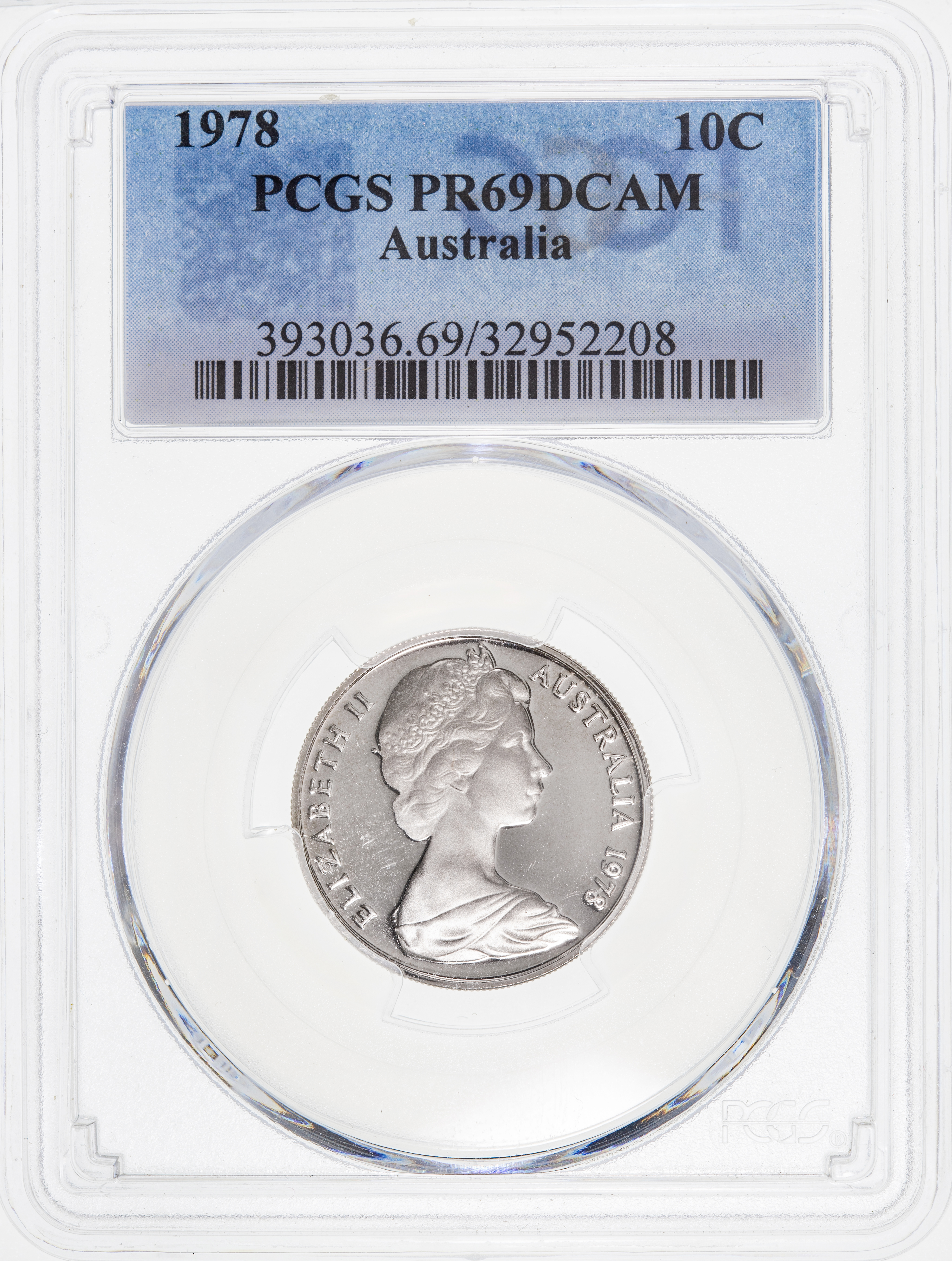 Ten Cent, 1978, Pcgs Pr69dcam