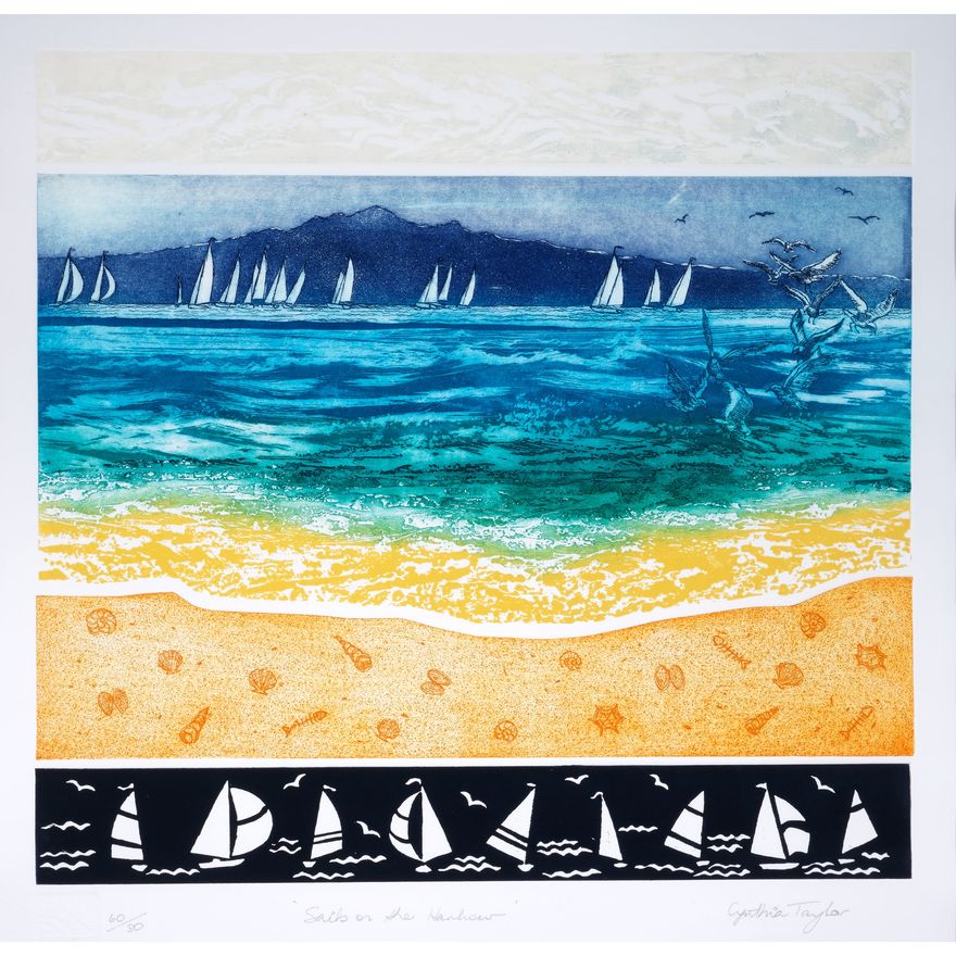 Cynthia Taylor 'Sails on the Harbour'