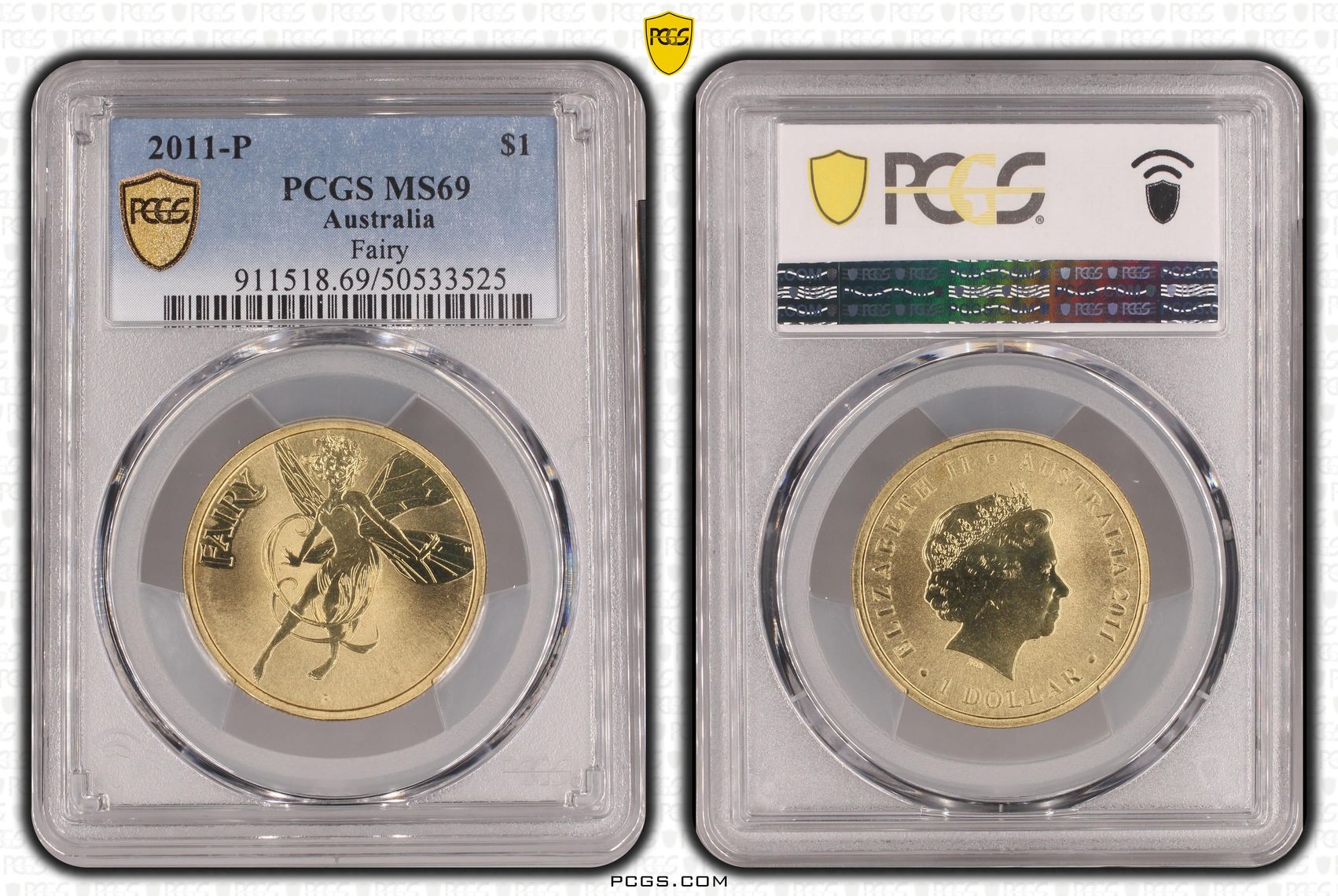 Fairy POP 3/0, One Dollar, 2011-P, PCGS MS69
