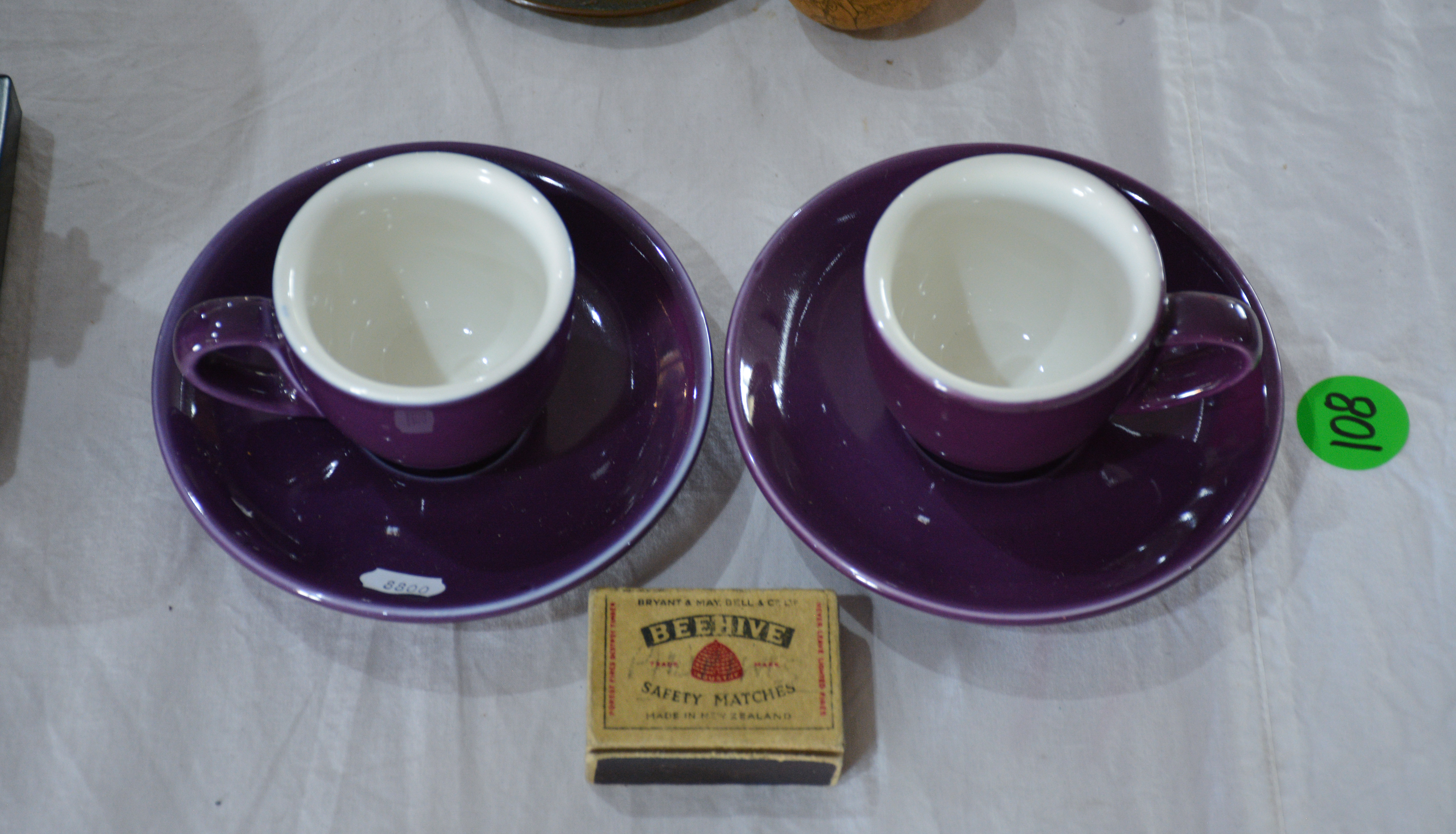 Maxwell and Williams Cafe Culture Teacups/Saucers — NZ auction result