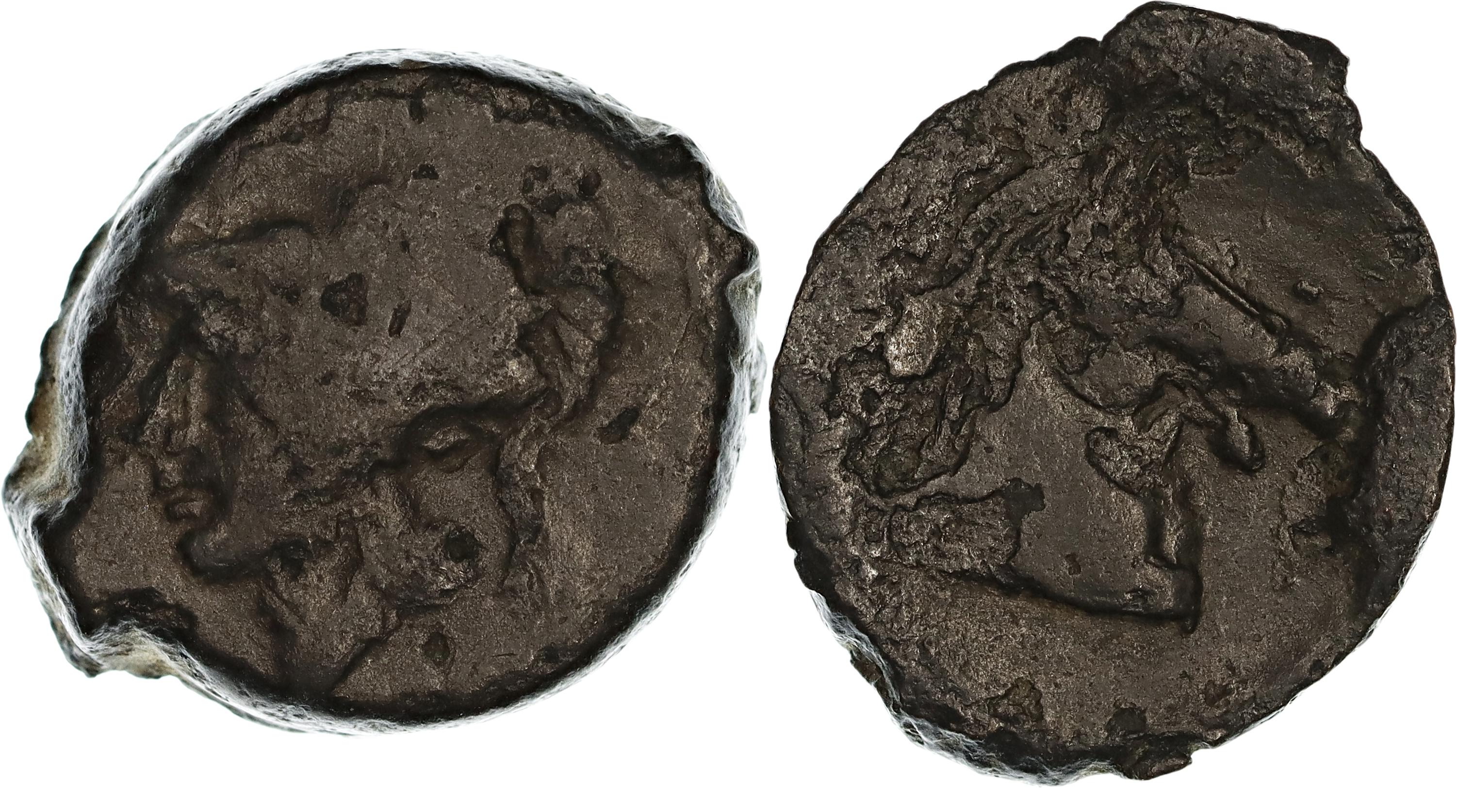 Roman Republic, Anonymous Coinage, Æ Litra, 279-269 BC, nVF