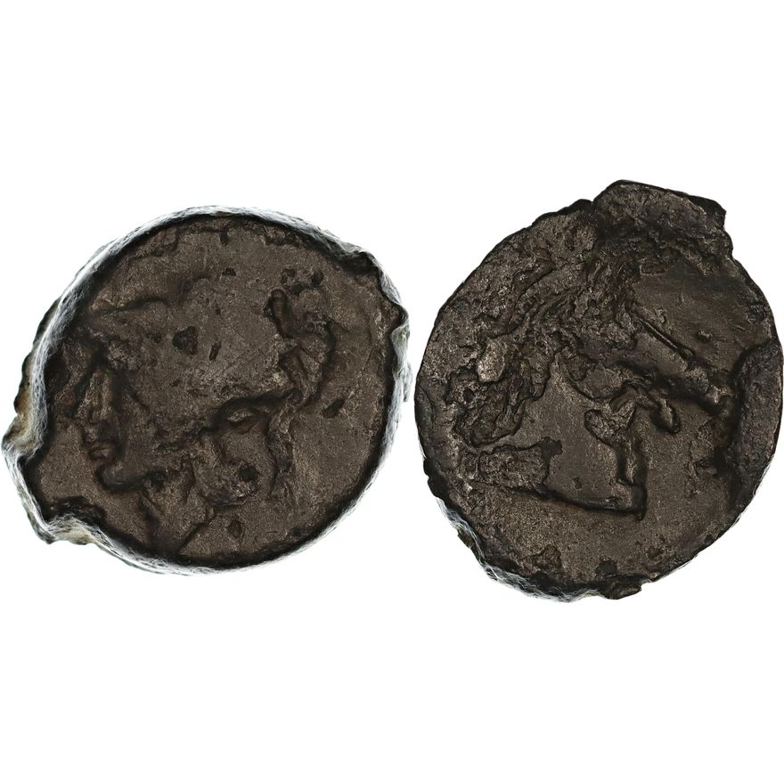 Roman Republic, Anonymous Coinage, Æ Litra, 279-269 BC,  nVF