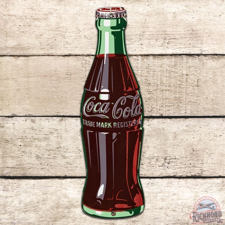 Coca Cola SSP Die Cut Bottle Sign - 9