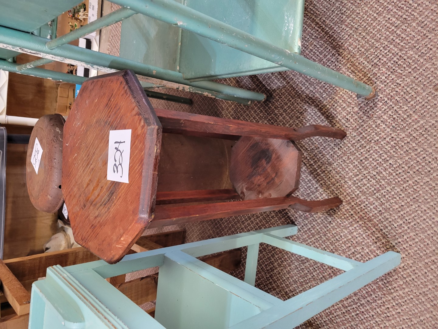 Antique Wood Plant Stand | Midwest Auctions, LLC