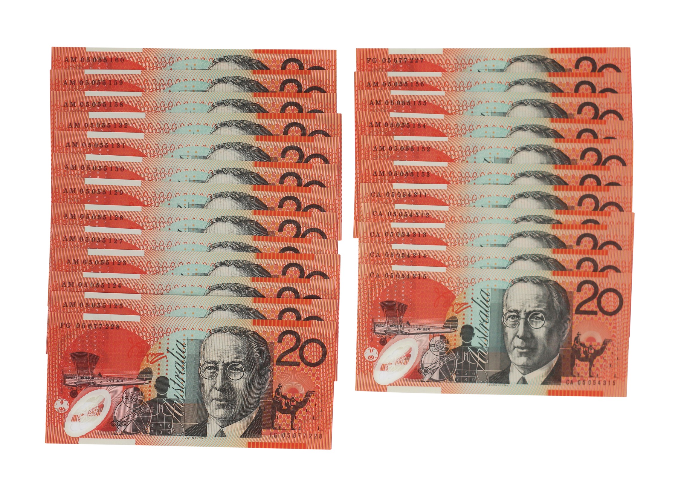 2041. · Twenty Dollars, 2005, UNC