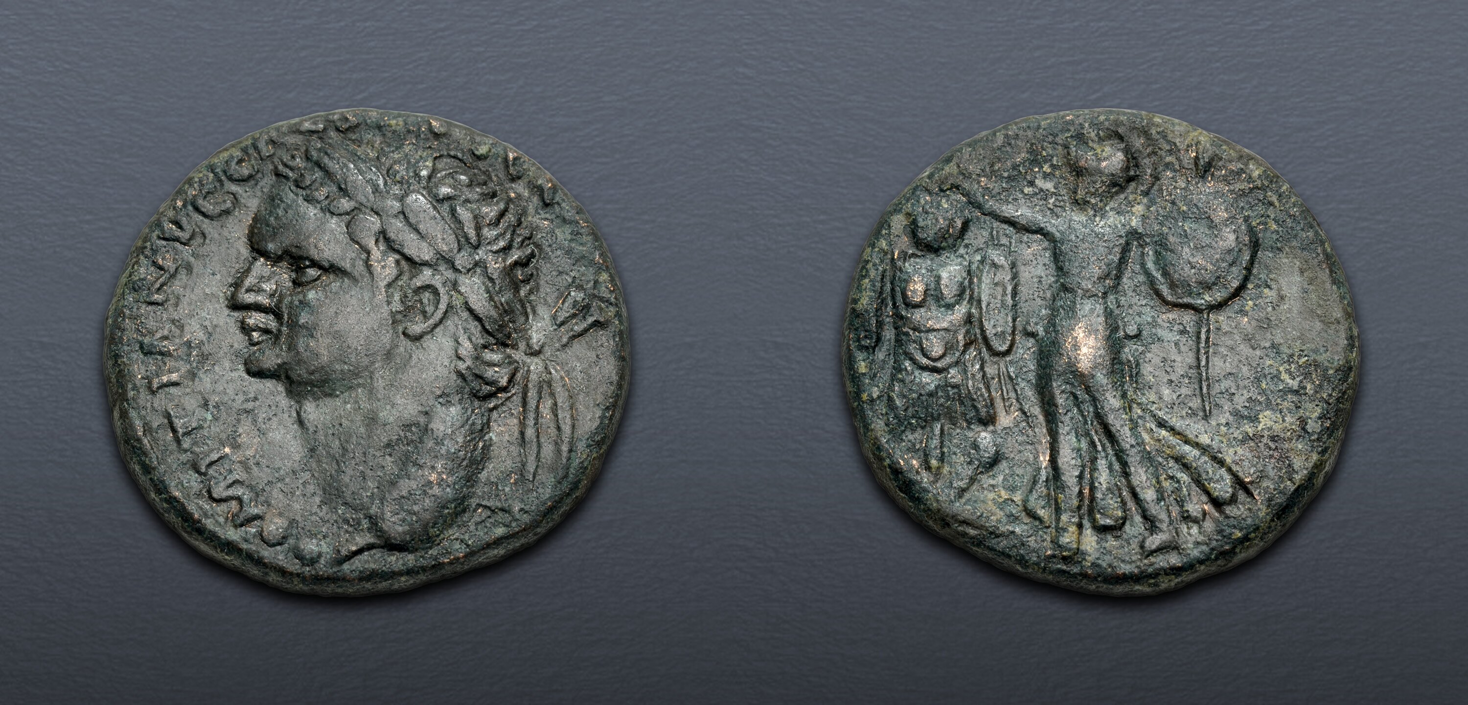 JUDAEA, Roman Administration. Domitian. 81-96 CE. Æ (23mm, 10.48 g, 12h ...