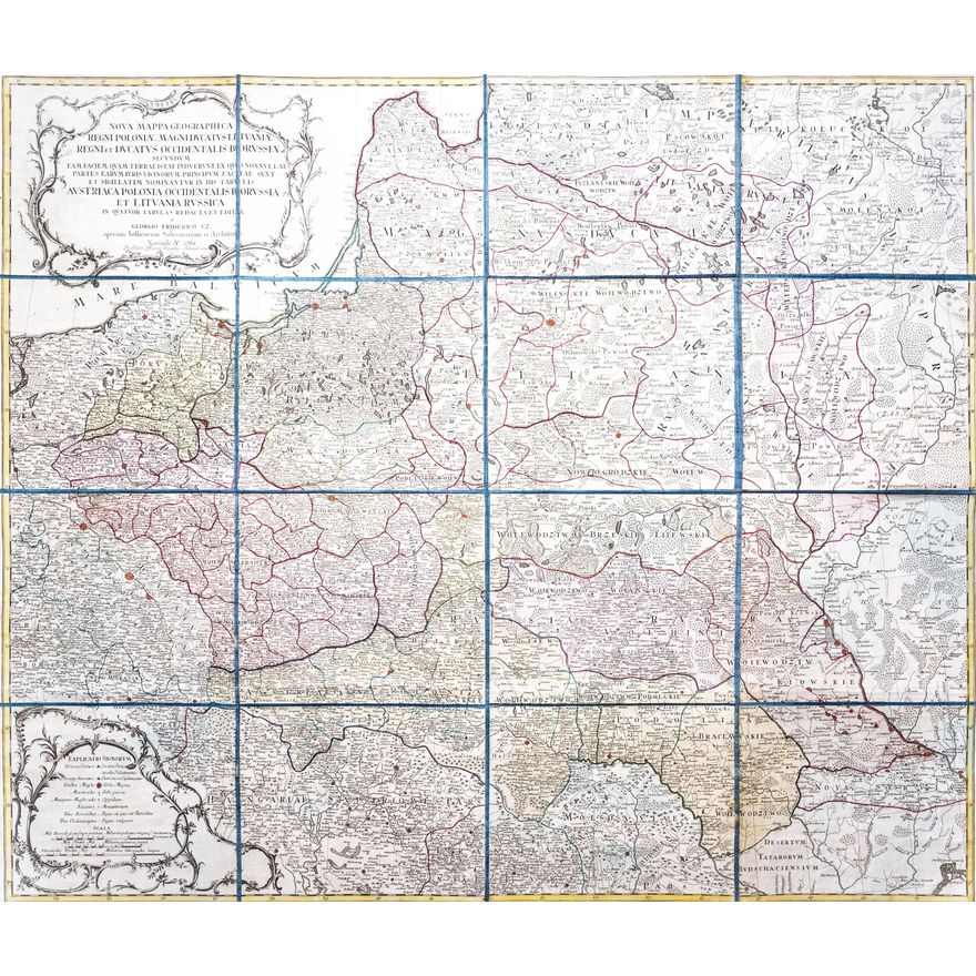 Georg Friederich Uz | Nova Mappa Geographica Regni Poloniae