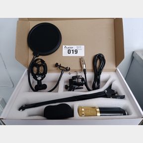 BM 800 CONDENSER MICROPHONE PROFESSIONAL MIC KIT GOLD
