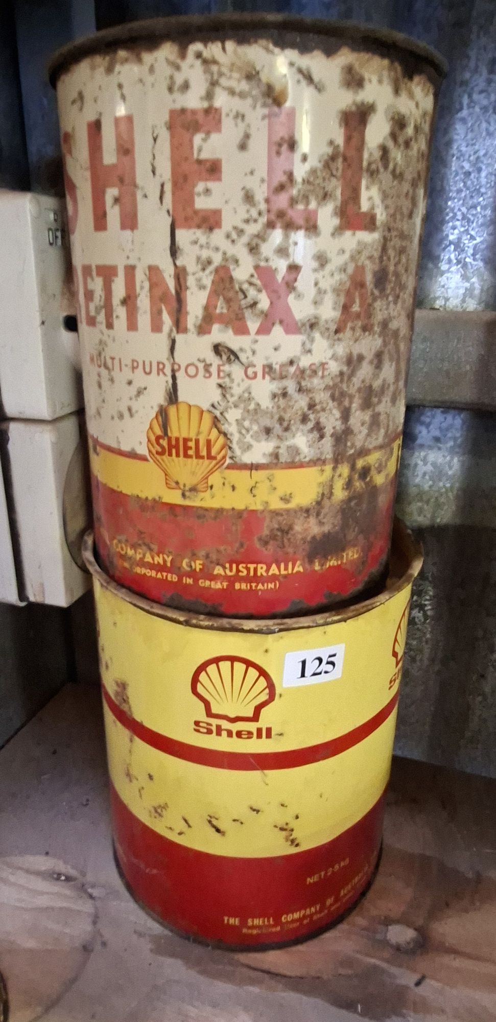 Shell Grease Tins