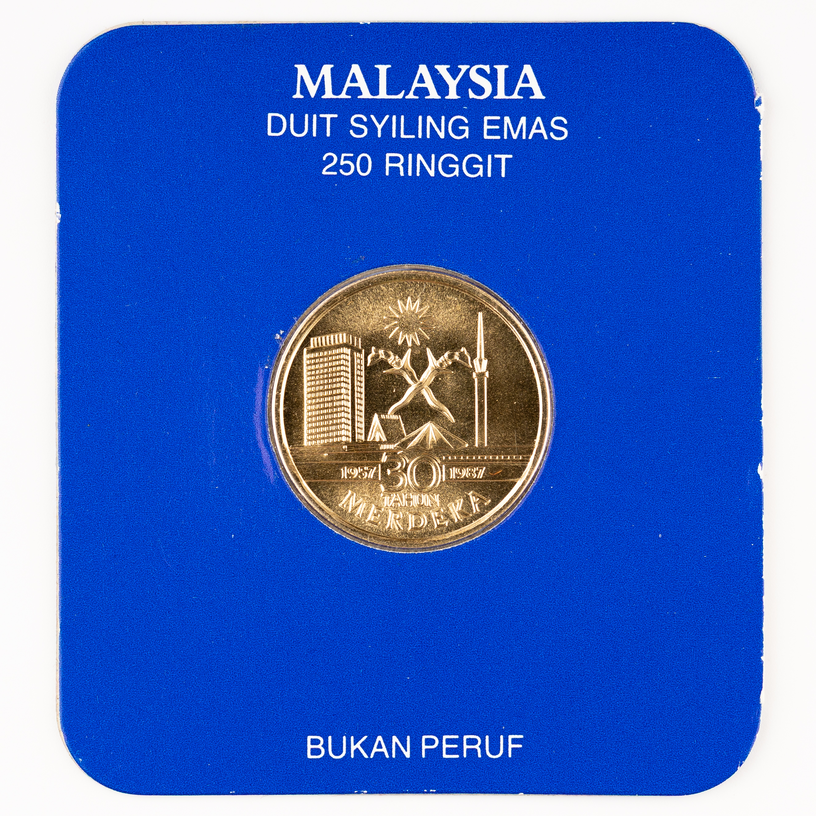 Malaysia, 30th Anniversary of Independence, Two Hundred & Fifty Ringgit, 1987, FDC