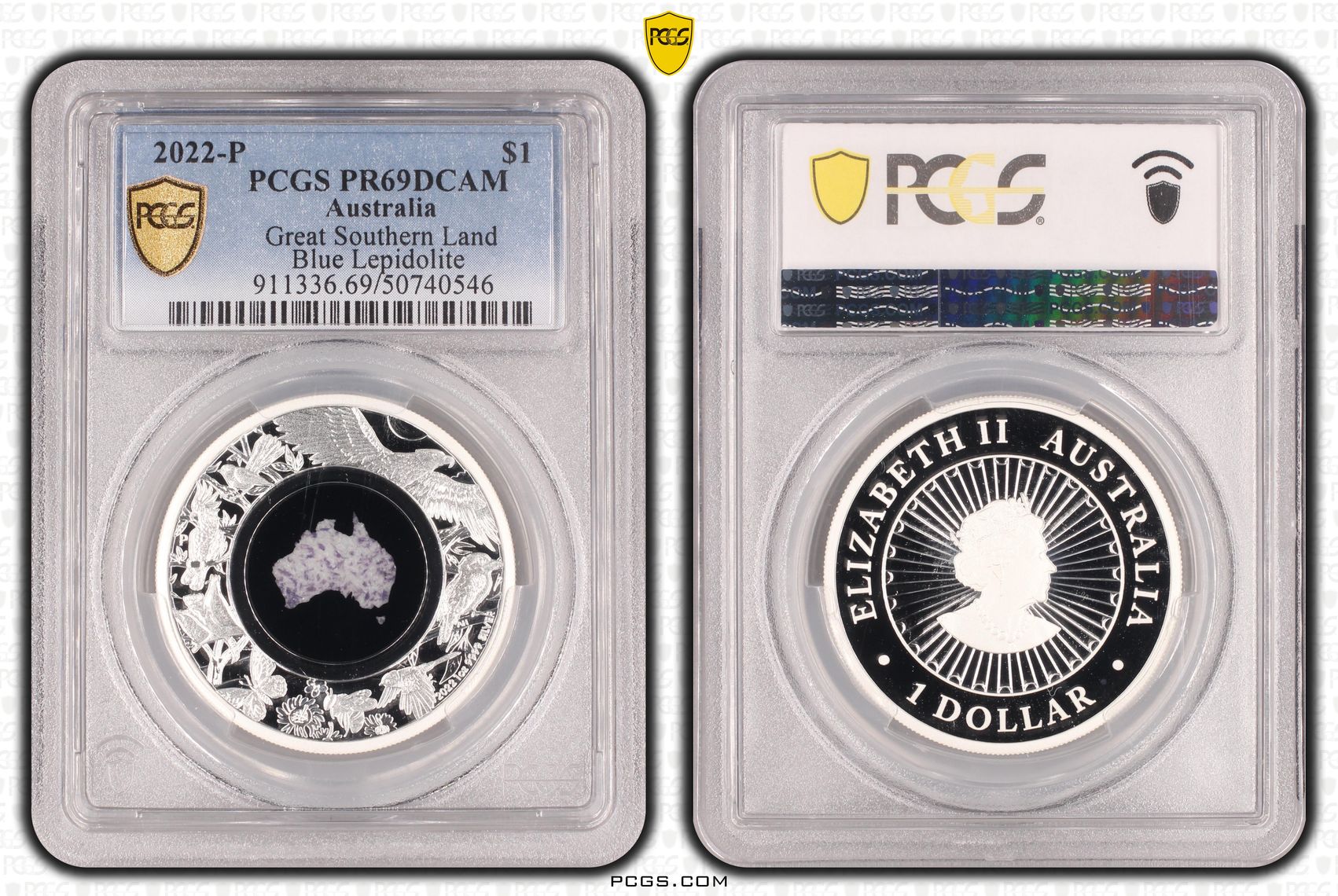 Great Southern Land , One Dollar, 2022-P, PCGS PR69DCAM