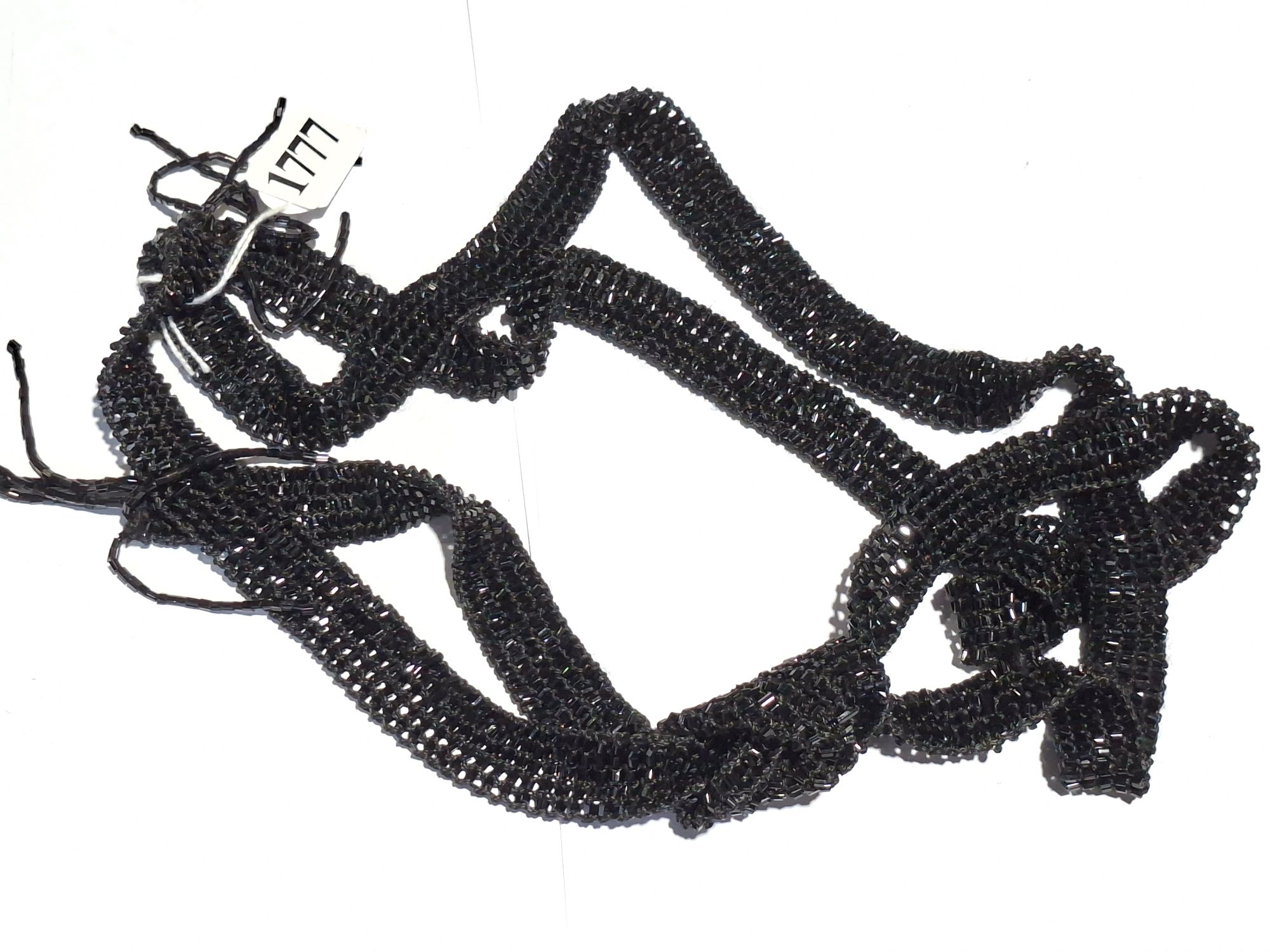ROARING 20'S BLACK BEADED NECKLACE