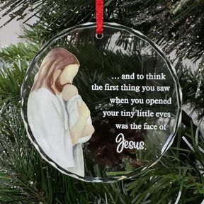 CHRISTMAS GLASS ORNAMENTS, MISCARRIAGE ORNAMENT - BABY LOSS MEMORIAL GIFTS, PREGNANCY LOSS SYMPATHY GIFT FOR MOM DAD