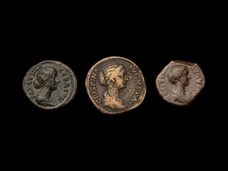 [ANCIENT] ROMAN EMPIRE. (2nd Century AD). A Group of Three AE Coins