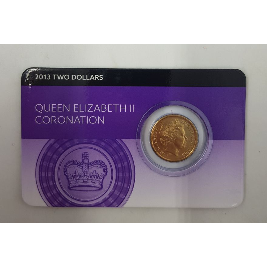 Carded Coronation $2 Coin