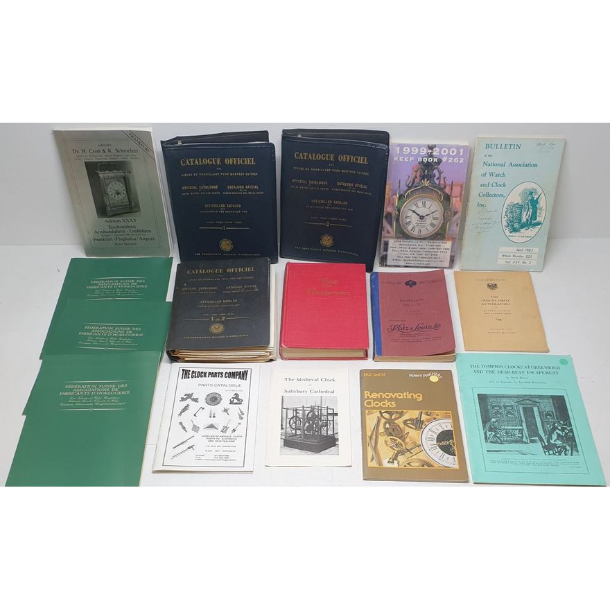 Horological Books & Catalogues Collection (x16)