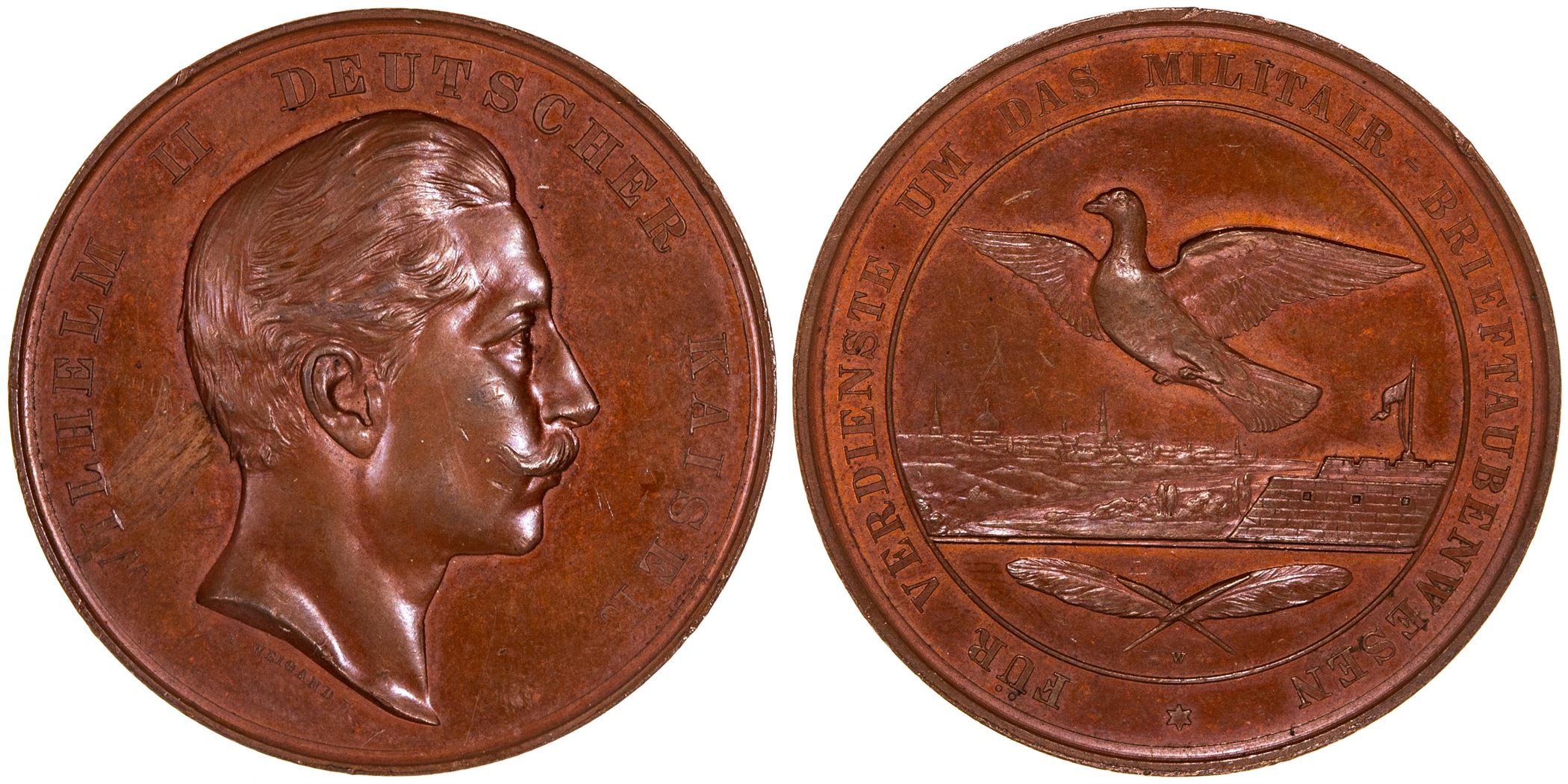 Wilhelm I, Brandenburg-Prussia Medal, (1861-1888), FDC