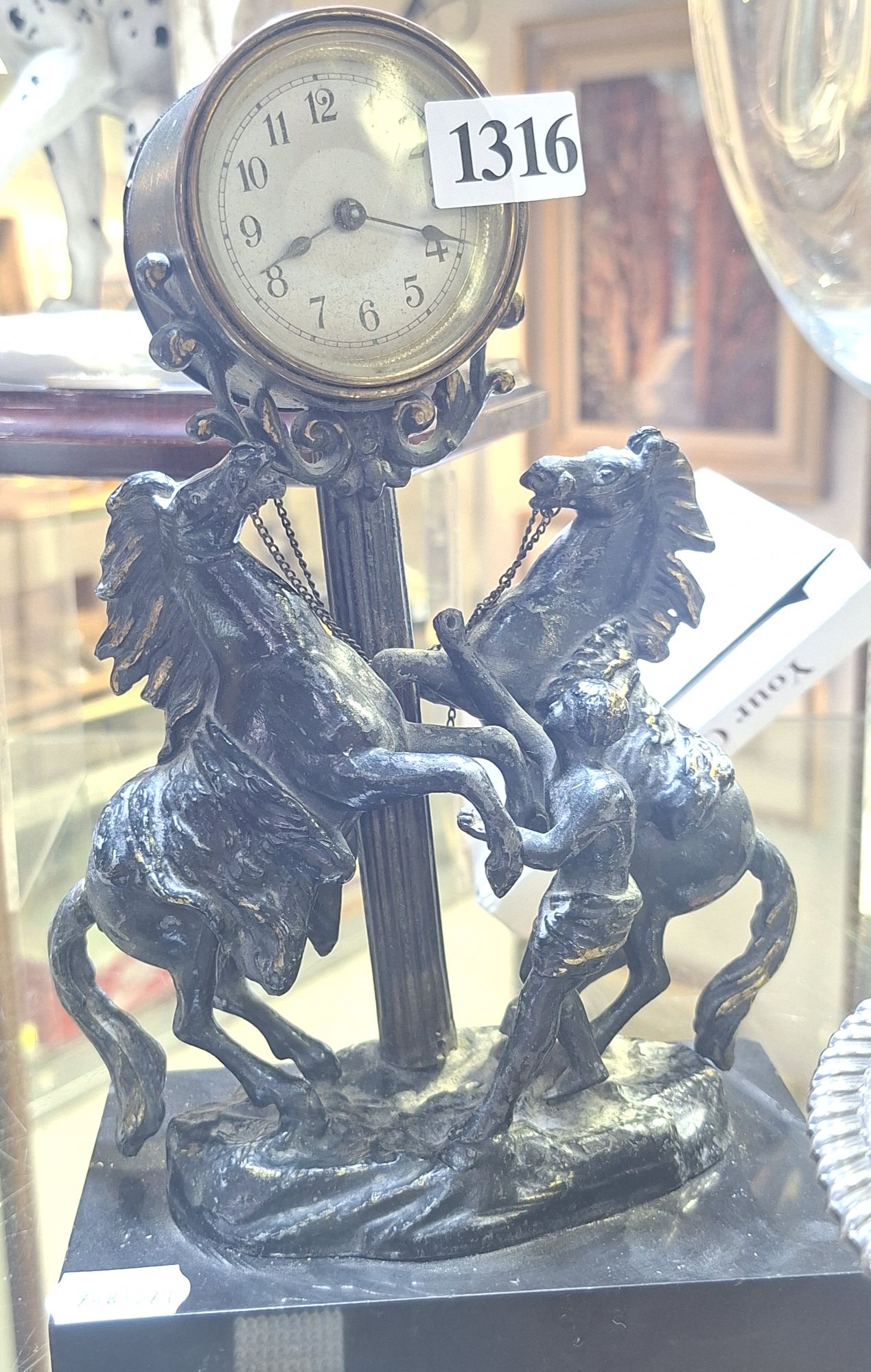1316 · FIGURAL MANTLE CLOCK