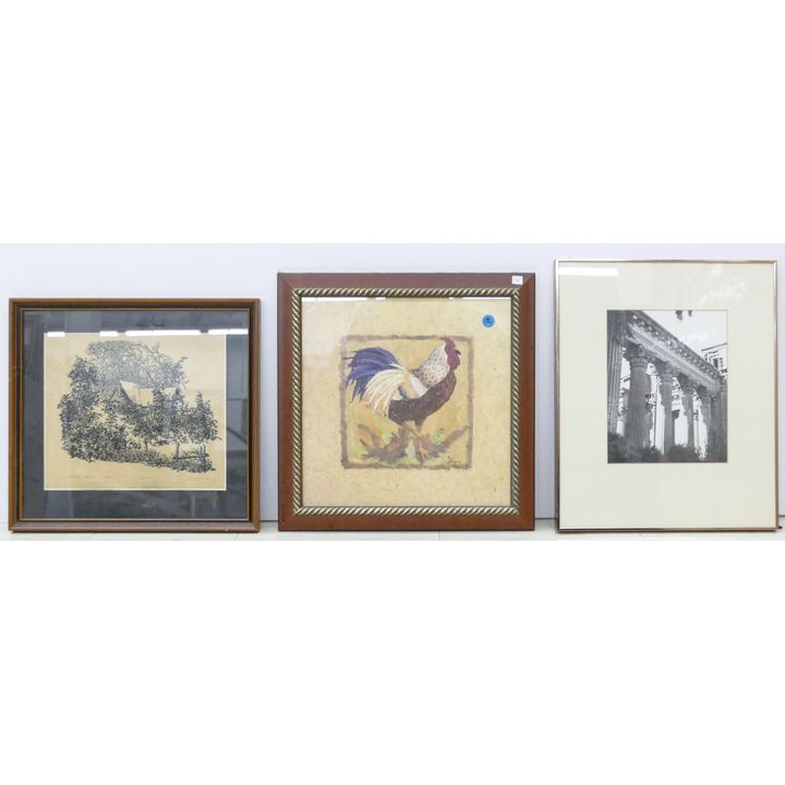 3pc Decorative Framed Prints 16''x16'' Largest