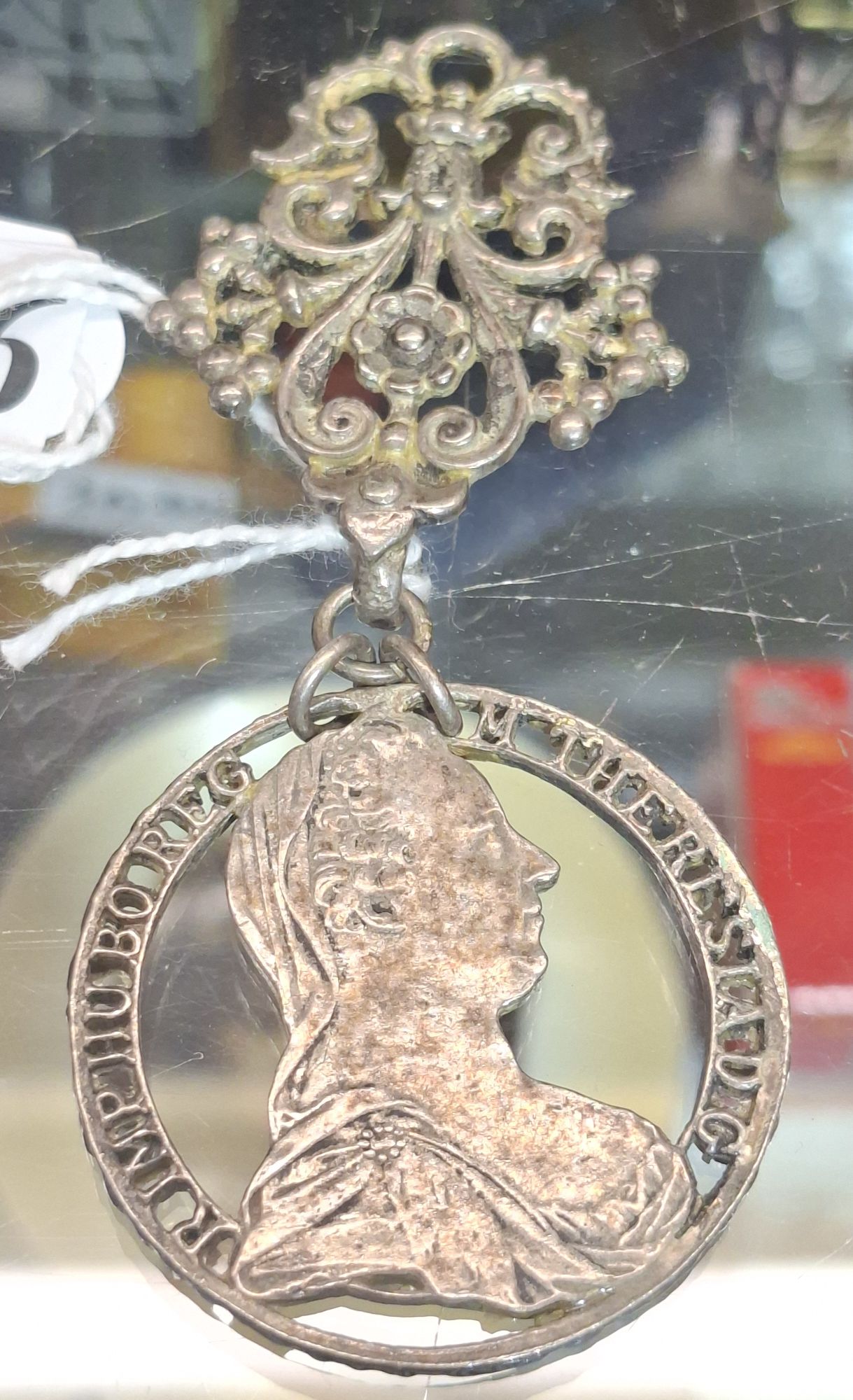 Antique Coin Brooch