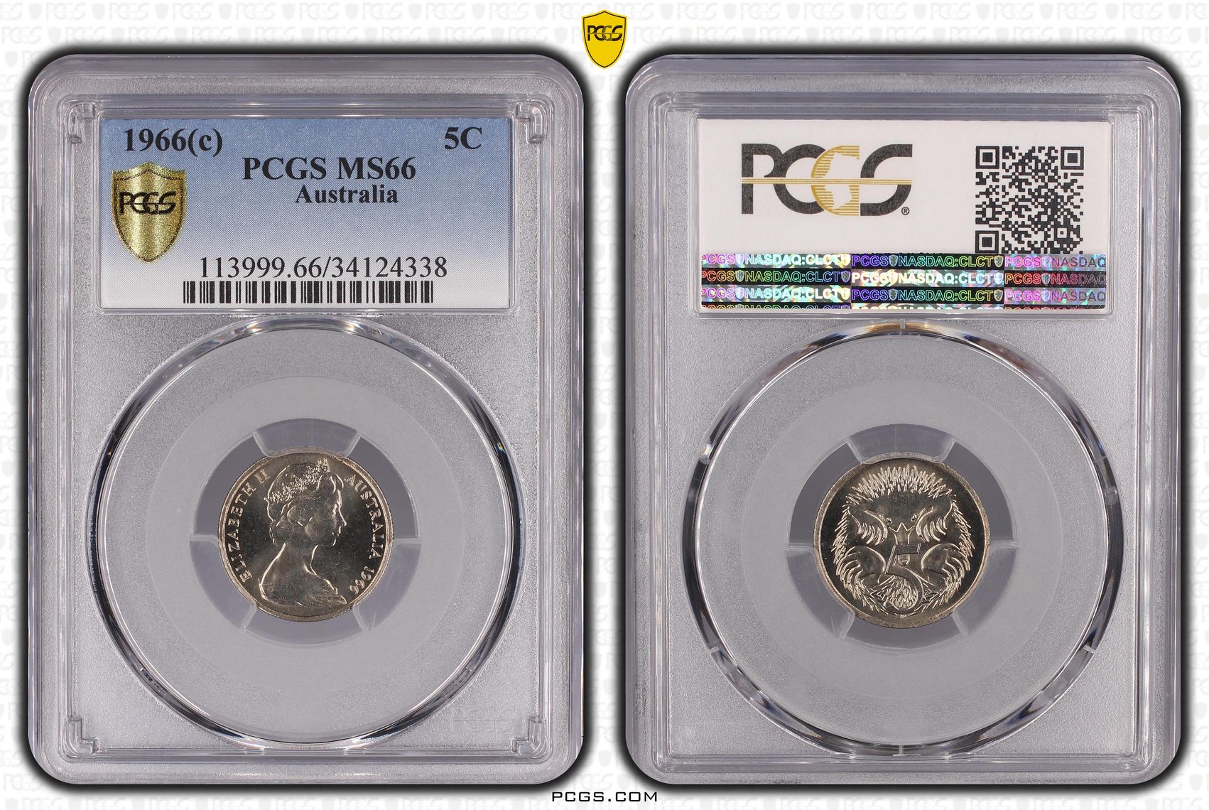 Five Cent, 1966(c), PCGS MS 66