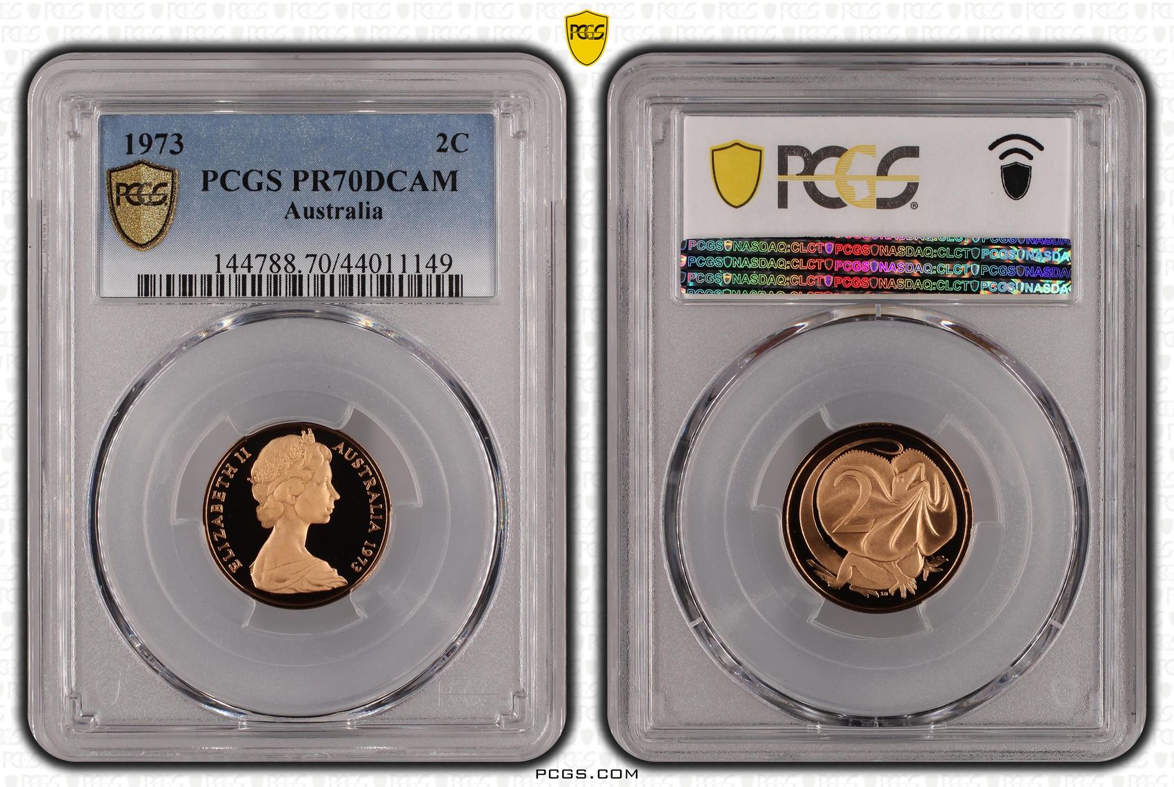 1973 Australia Two Cent, 2c Proof PCGS - PR70DCAM POP 2/0 -149