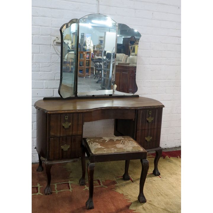 DRESSING TABLE AND STOOL
