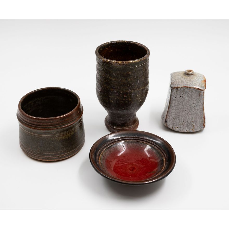 New Zealand Studio Pottery - Collection of four small stoneware pieces