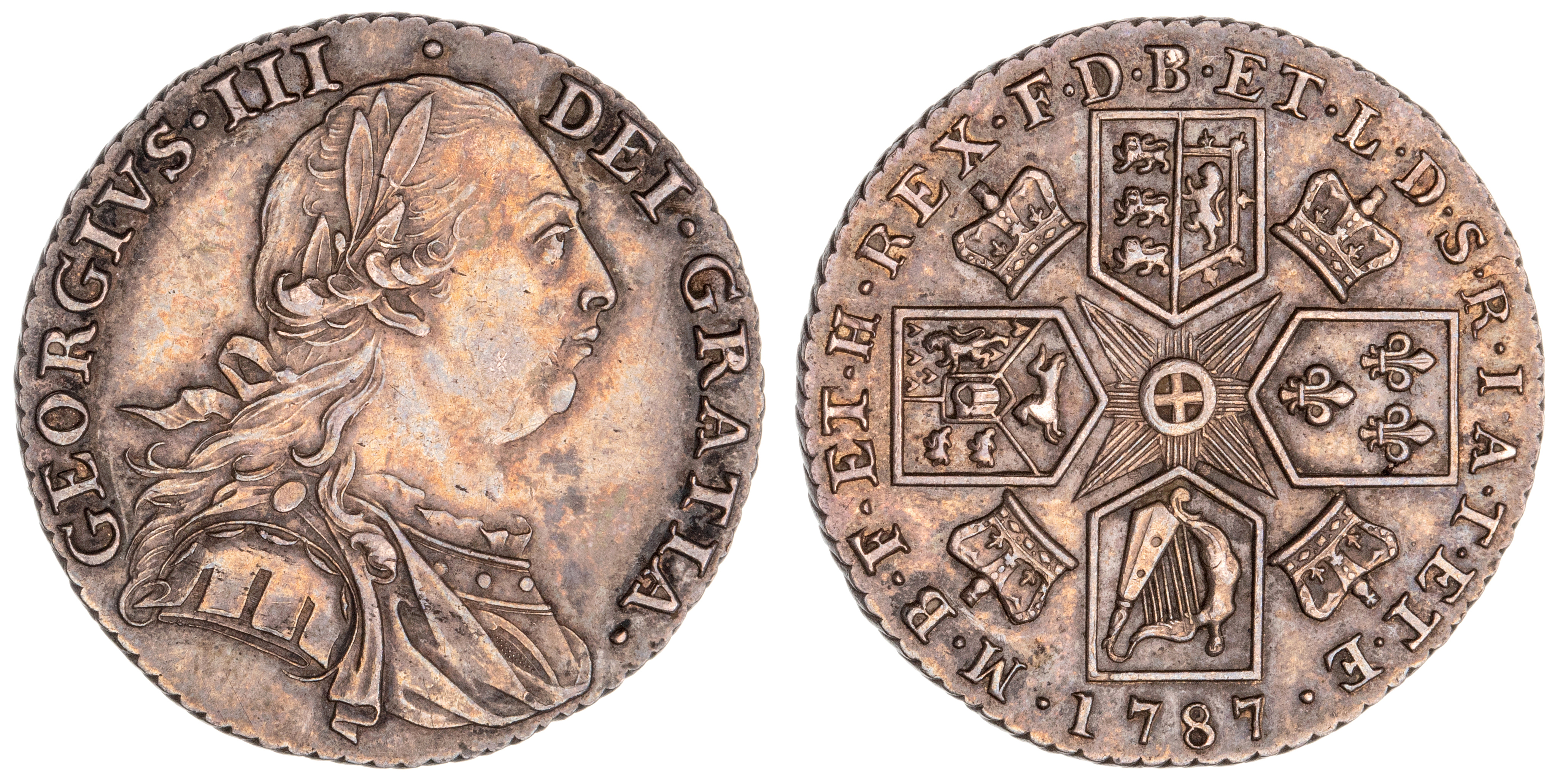 Great Britain, George III, Shilling, 1787, aUNC