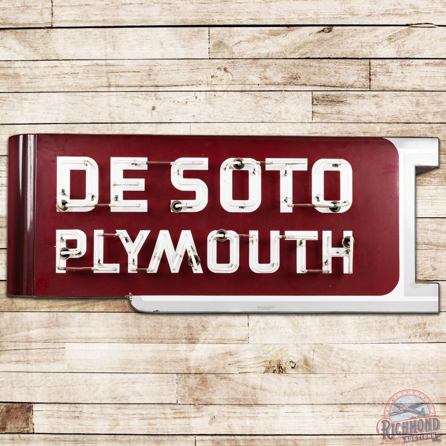 6' DeSoto Plymouth Die Cut DSP Neon Sign - 9