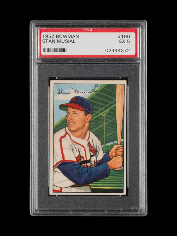 A 1952 Bowman Stan Musial Baseball Card No. 196 (PSA 5 EX)