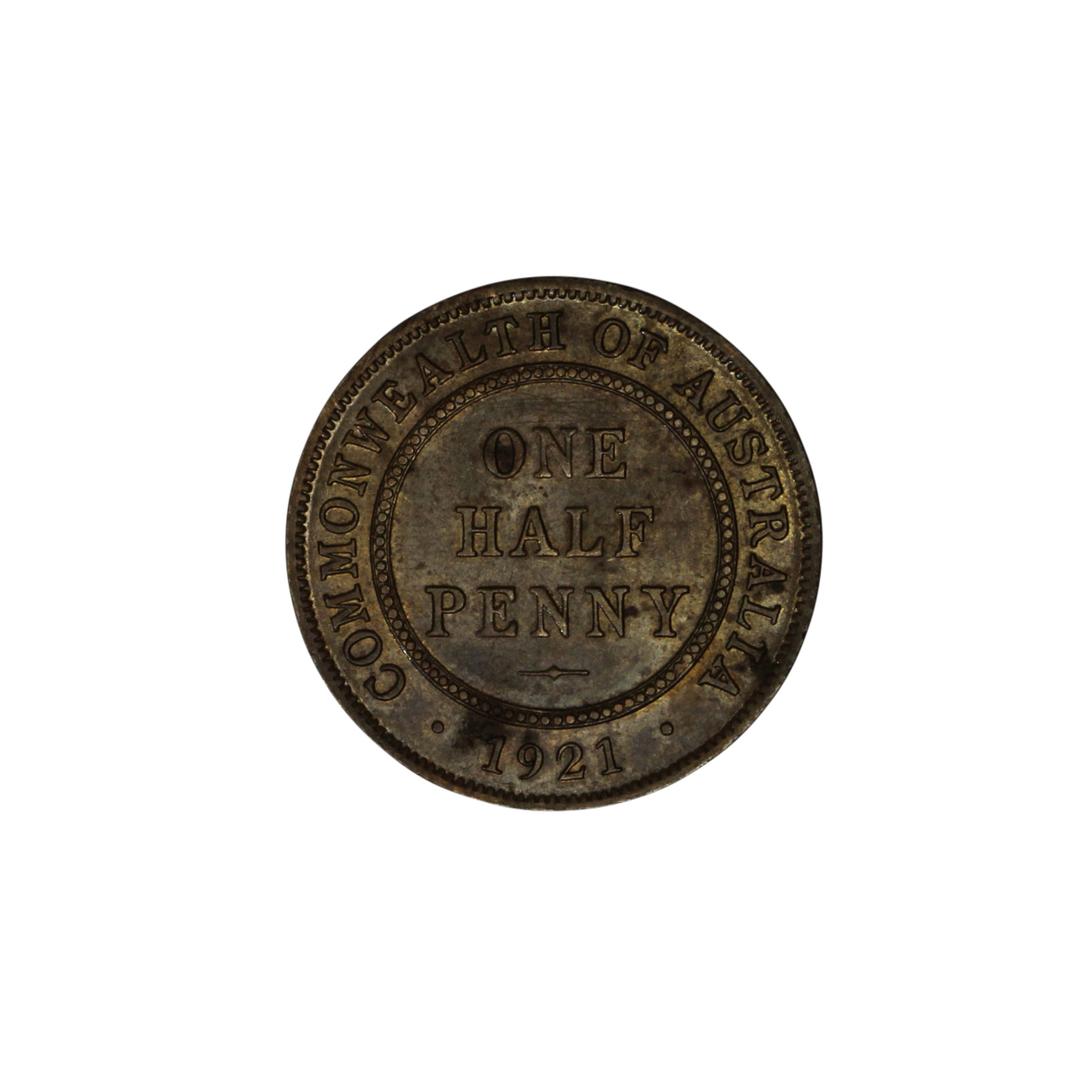 880. · Halfpenny, 1921, aUNC