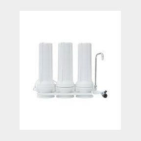Triple Stage Countertop Water Purifier Filter System - With Cartridges-Bar 9900829975255- 51745/27921