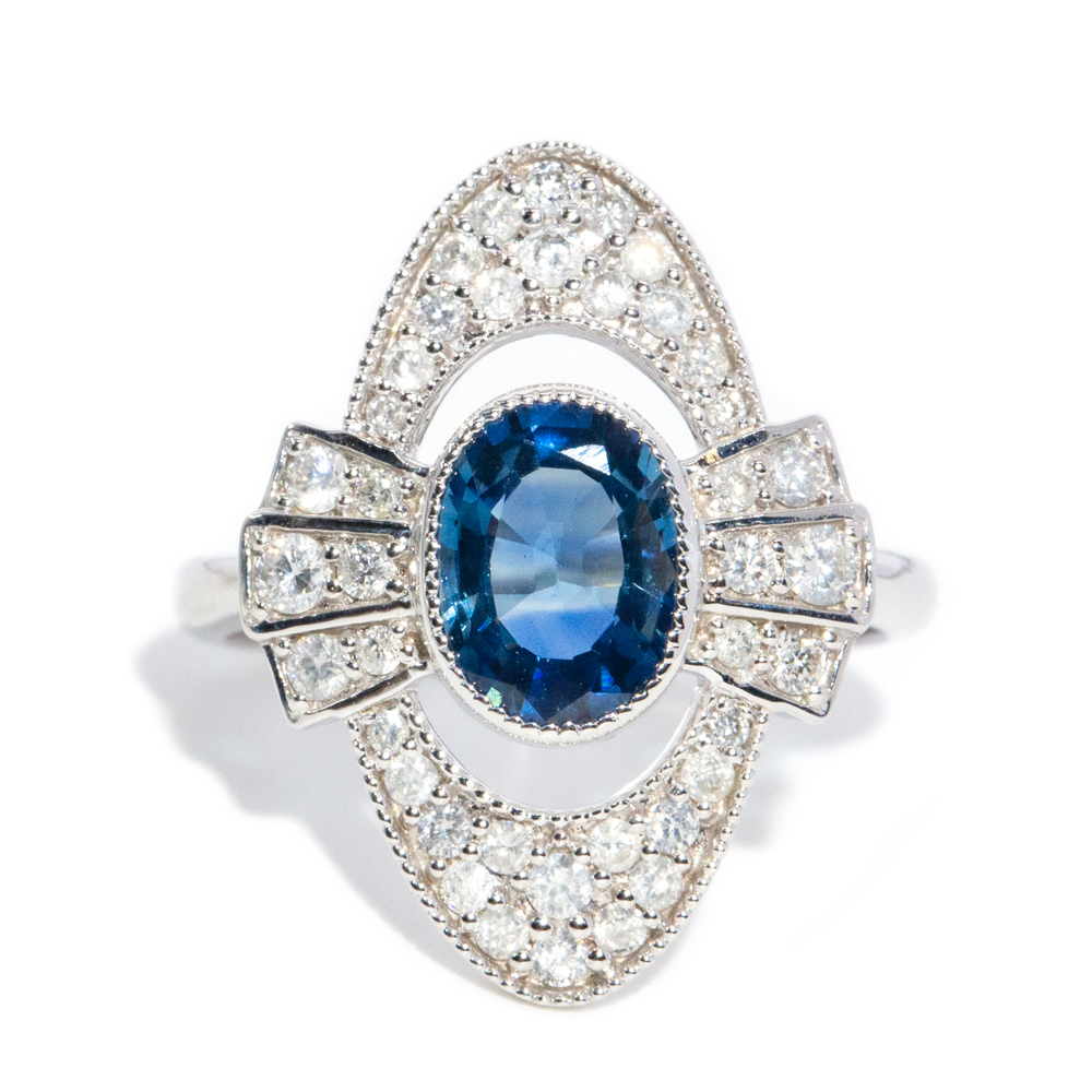 202 · 1.42 Carat Sapphire & Diamond Ring in 14ct Gold